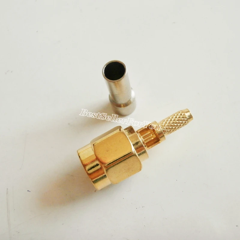 5 шт. SMA штекер окна обжимной RG174 RG316 LMR100 кабель прямой разъем|connector crimp|connector plugconnector