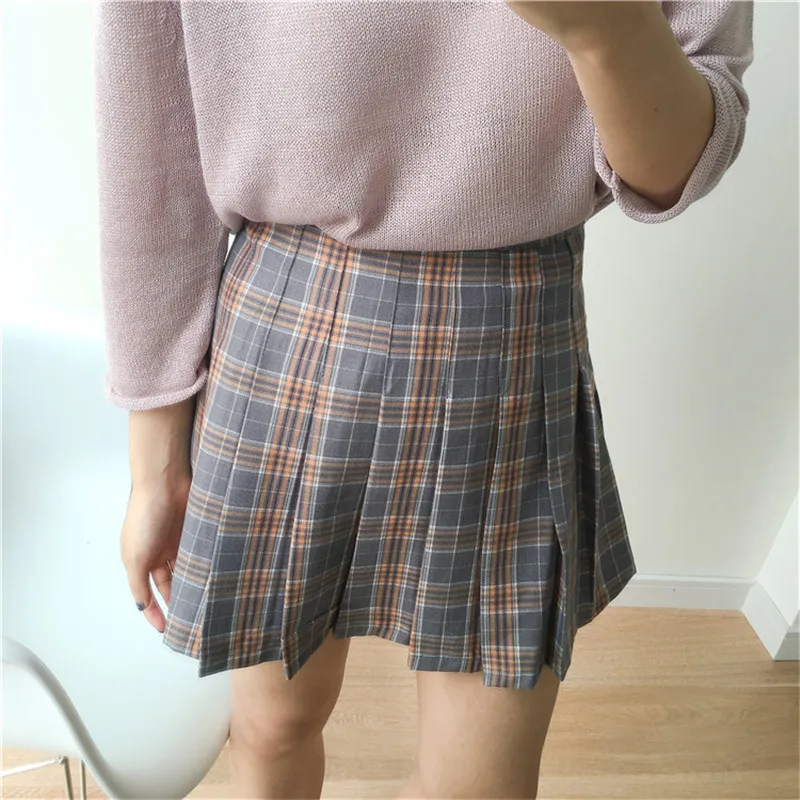 Женская винтажная плиссированная мини-юбка летняя уличная 40902 | одежда