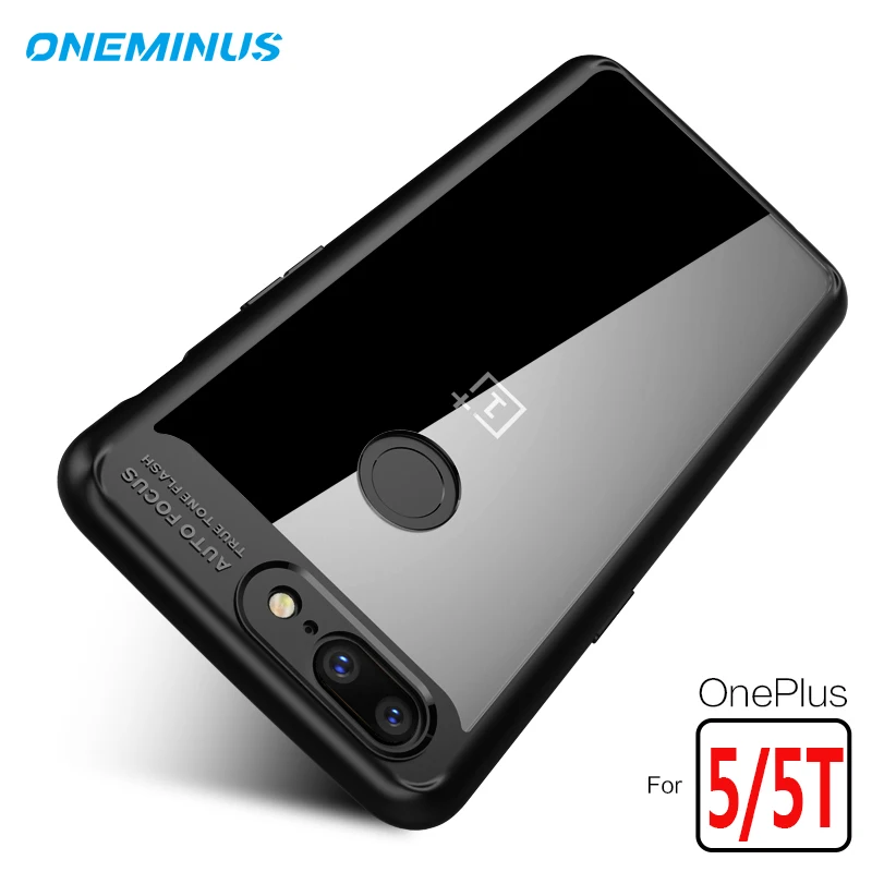 Чехол для OnePlus 5 T полная защитная тонкая прозрачная задняя крышка из ТПУ и акрила