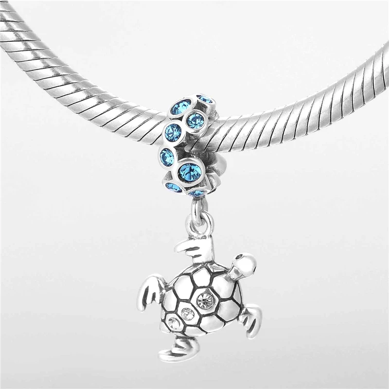 925 пробы Серебряные Ювелирные изделия Черепаха Подвески животных с