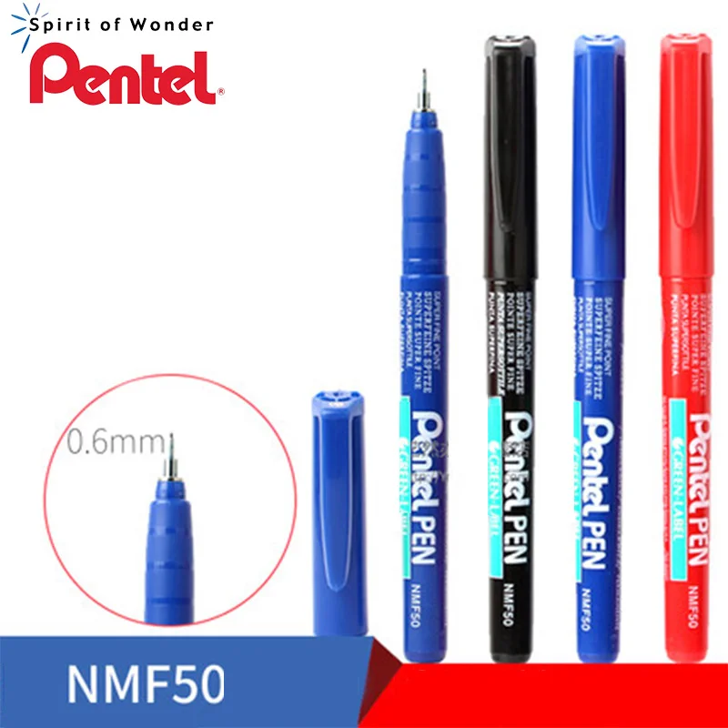 

6 Pcs/Lot Pentel NMF50 GREEN-LABEL Marker Gel Sketch Pen Oil Needle Pen 0.6m 3 Color Office & School Supplies