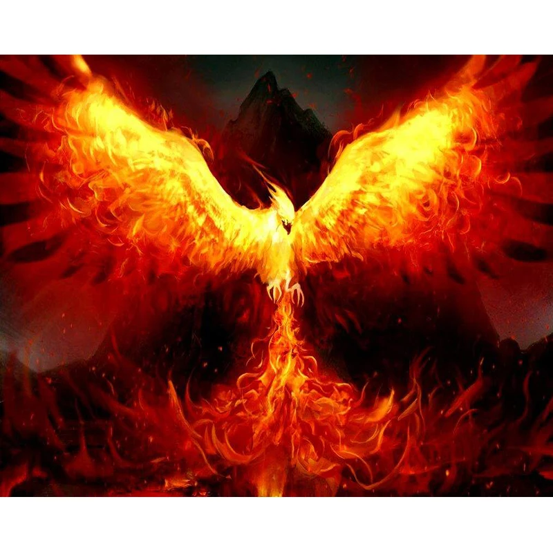 Алмазная вышивка flaming Phenix алмазная живопись сделай сам мозаика 3d крестиком