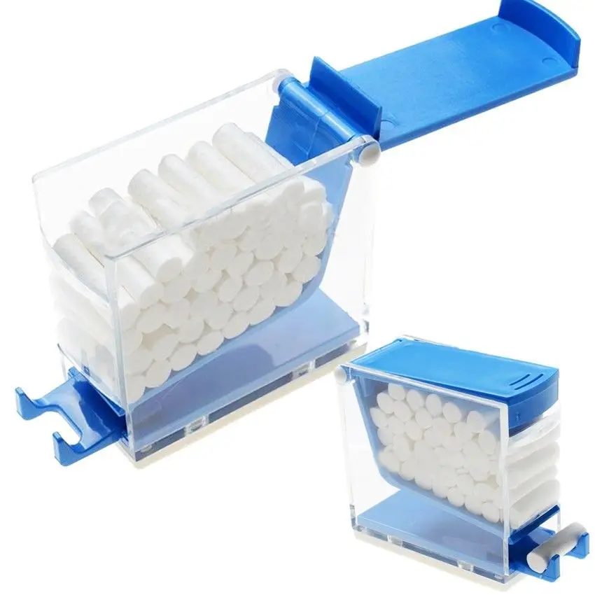 Зубной хлопок ролик диспенсер пресс тип синий|lab dental|dental labdental dispenser |