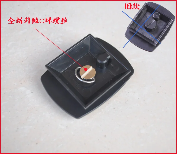 

2pcs Quick Release Plate 1/4"UNC Screw Mount for Yunteng 668 690 590 600 800 888 688 580 390 60AV Professional Tripod Head