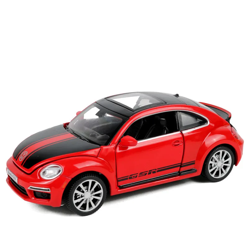 vb32111R no box Volkswagen Beetle GSR 1:32 С оттягивающейся спинкой из оптического сплава discast уличный металлический бизнес-автомобиль модель детская игрушка - Цвет: vb32111R no box