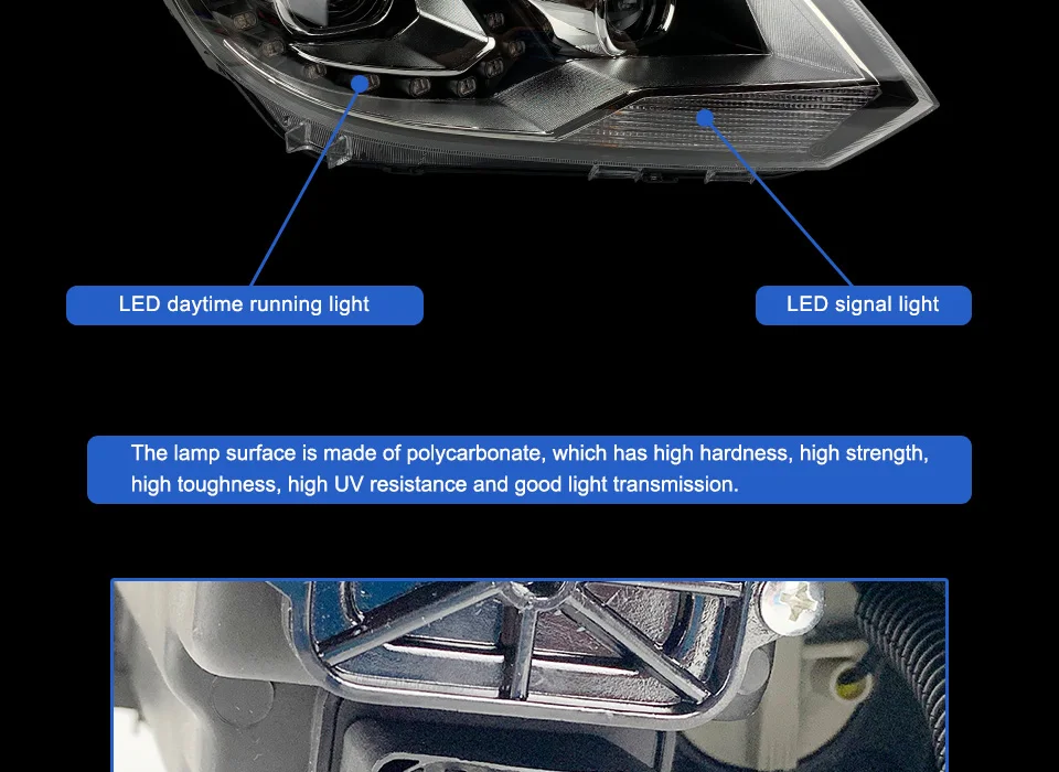 AKD автомобильный Стайлинг для VW Tiguan фары 2013- Tiguan светодиодный фонарь DRL Hid головной фонарь Ангел глаз биксеноновый луч аксессуары