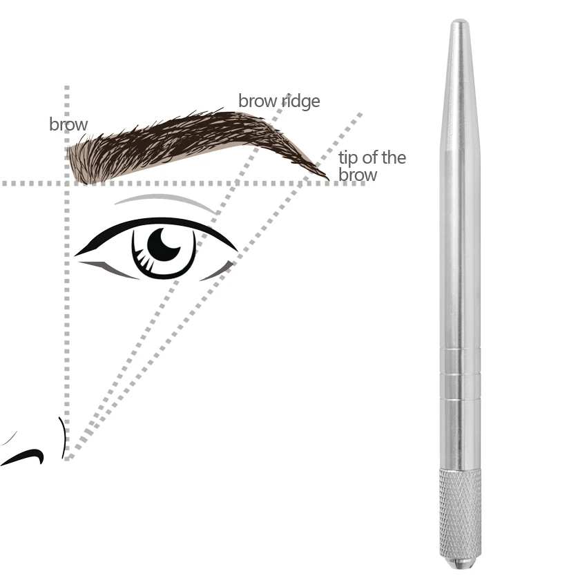 Ручка для татуировки 10 шт. машинка микроблейдинга бровей перманентного макияжа