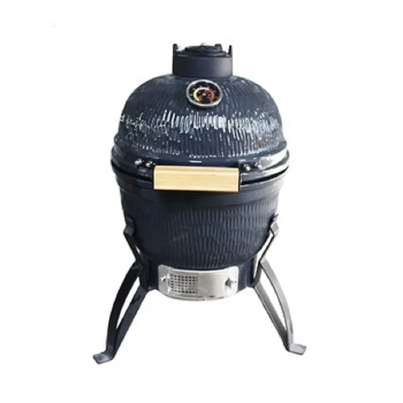 Открытая заводская настройка Распродажа 13 дюймов дешевые Kamado керамический для гриля и барбекю Портативный печь для готовки на углях элегантные Кемпинг Двор грили kamado