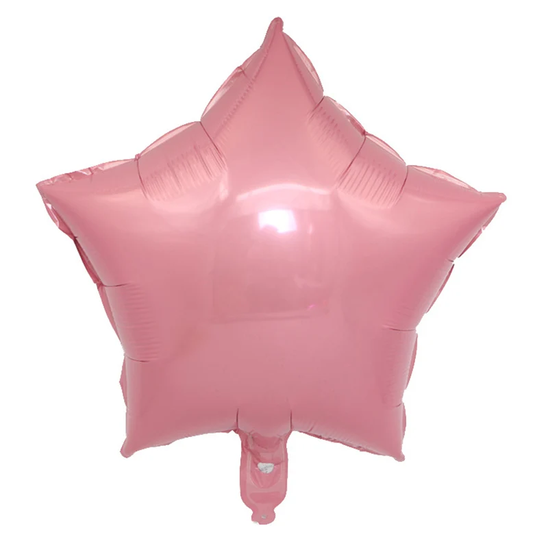 pink 10 шт. пятиконечный шар из фольги в форме звезды 10 дюймов детский душ Детский день рождения товары детские шары Globos Свадебный декор - Цвет: pink