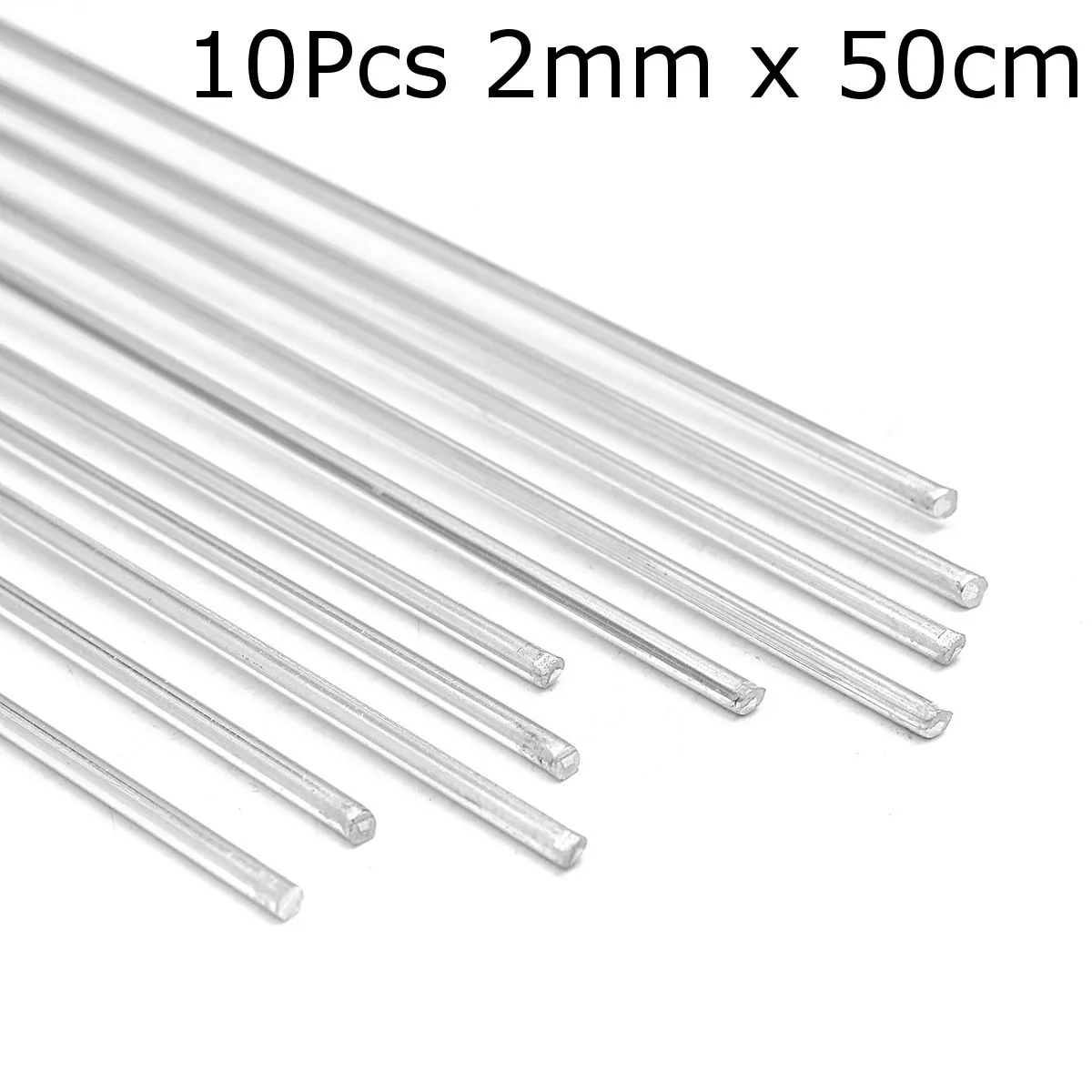 10 шт. 2 мм х 50 см алюминиевый сварочный стержень проволочный электрод для