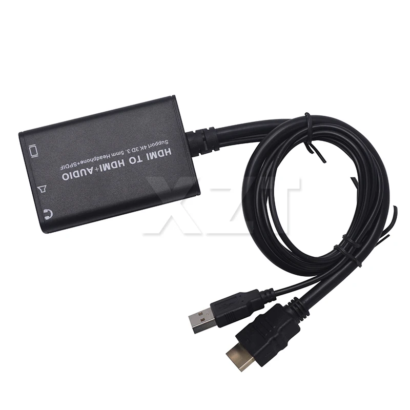 Бесплатная доставка 4K x 2K HD в + аудио конвертер с SPDIF 3 5 мм стерео джек экстрактор 3D
