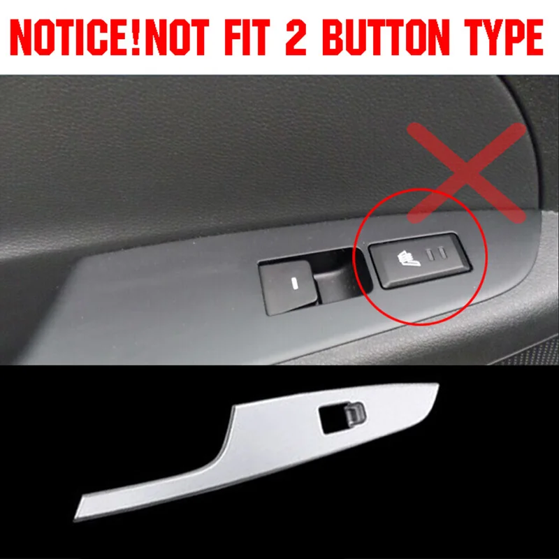Для hyundai Tucson TL хромированная Внутренняя дверь, окно, кнопка лифта, панель, крышка, рамка, украшение для автомобиля