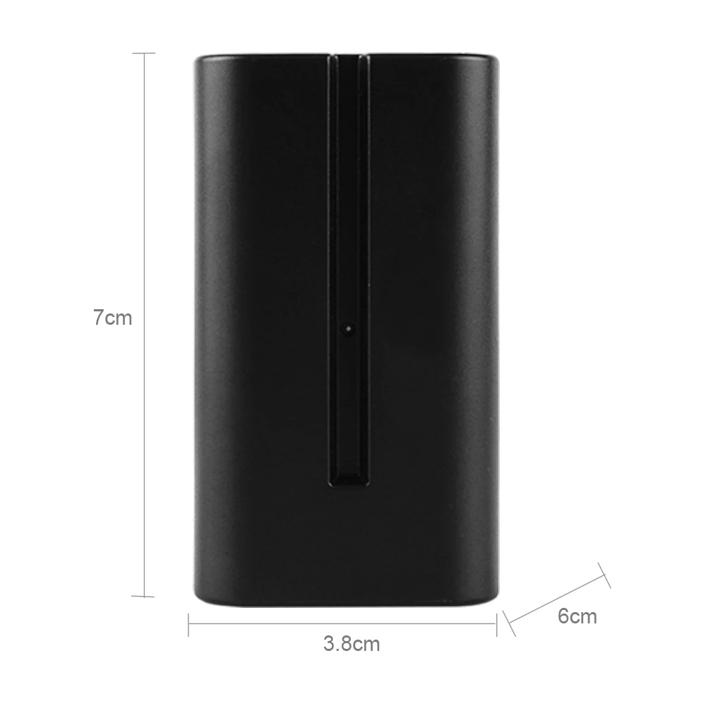 Аккумуляторная литий ионная батарея для фотоаппарата NP F970 6600mAh светодиодный