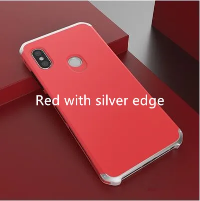 Роскошные RedMi Note 8 Pro чехол металла с армированной рамой, чехол для телефона RedMi Note 8 iPhone 7 6 Plus 5 iPad Pro Note 4X Mi Note 3 Mi8 SE MIX2S Mi9 Mi6 - Цвет: Red with gold