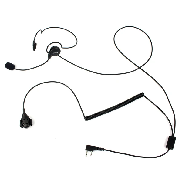 Retevis 2 булавки динамик Mic Finger радиотелефон с гарнитурой PTT для Kenwood радио BAOFENG UV-5R BF-888s Retevis H777 TYT Ham Радио иди и болтай Walkie Talkie гарнитура