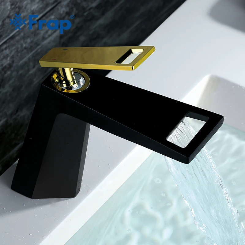 Смеситель для ванной комнаты Frap Y10001/2018 черный и белый цвета|water mixer tap|mixer tapwaterfall