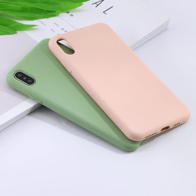 Модный однотонный силиконовый чехол для Xiaomi 9se 9 Coque матовый яркий цветной мягкий