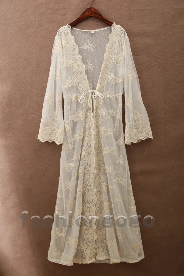 Старинные принцесса долго сексуальные кружева халат женщины халаты пижамы