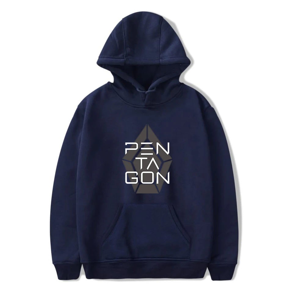 Толстовка с капюшоном и принтом Kpop Pentagon Group Повседневная модная зимняя одежда в