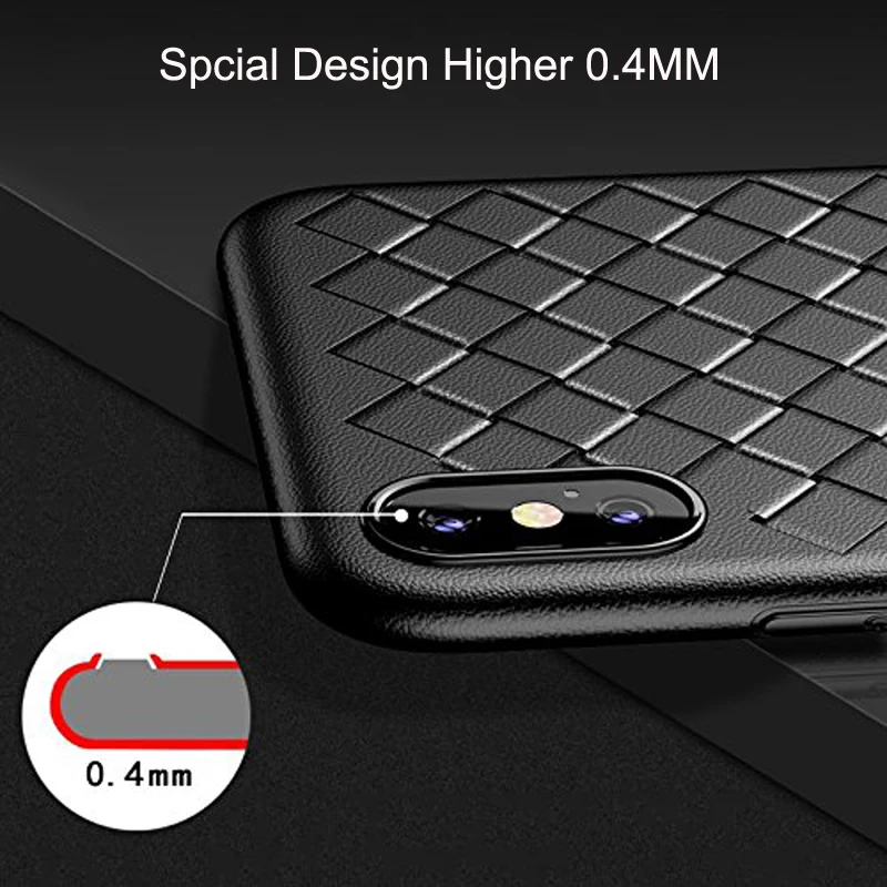 Супер мягкий чехол Oppselve для iPhone X 10 8 7 Plus роскошные плетеные Чехлы в сетку Samsung S9 +