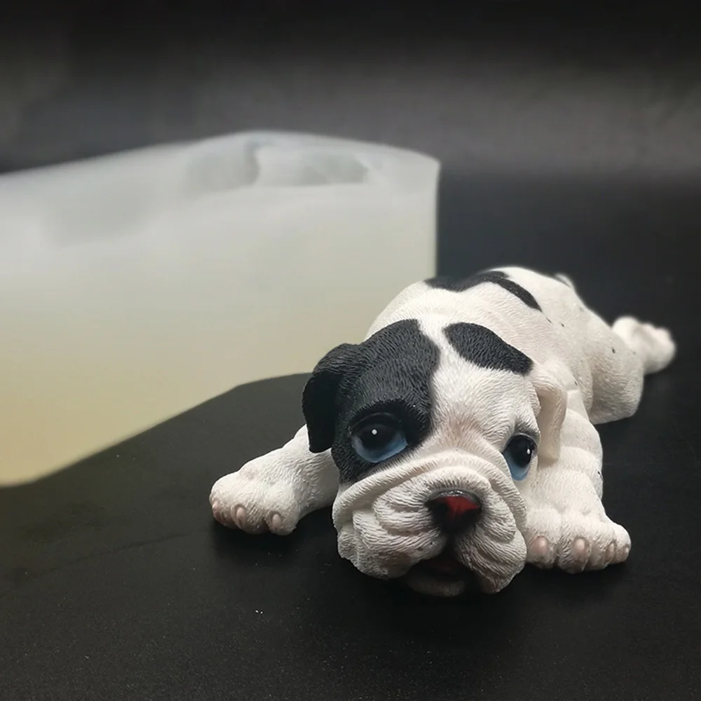 3D формочка для торта с грязной собакой сделай сам стерео Shar Pei Декор силиконовый