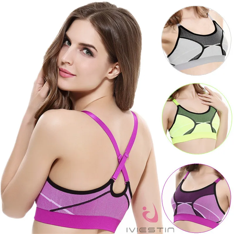 

Женские спортивные бюстгальтеры, мягкие майки с перекрестными бретельками, жилет для йоги, бега, трико, одежда для спортзала, бюстгальтер пу...