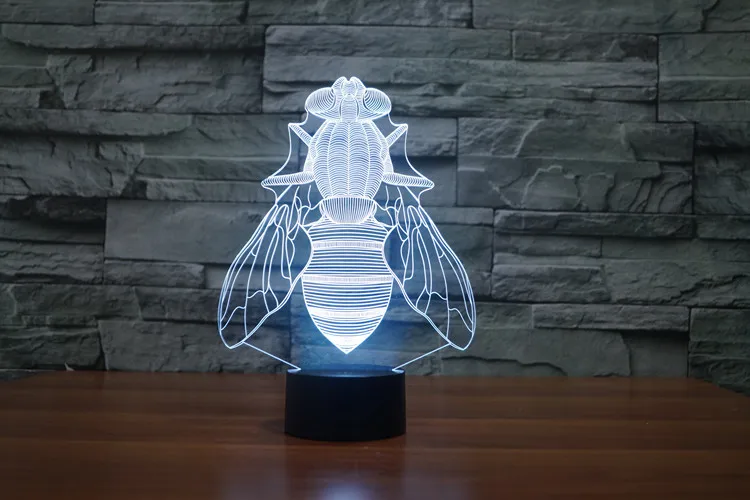 2017 животный Дом Fly 3D RC игрушки USB светодиодный светильник RGB 7 цветов меняющийся