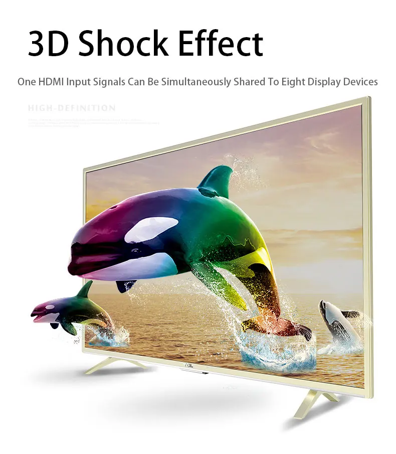 1x8 hdmi сплиттер AMS-H1S8 поддержка 1080 p 3D 4 K HD разрешение как dtech DT-7148 в диколор led Прокат дисплей с подсветкой