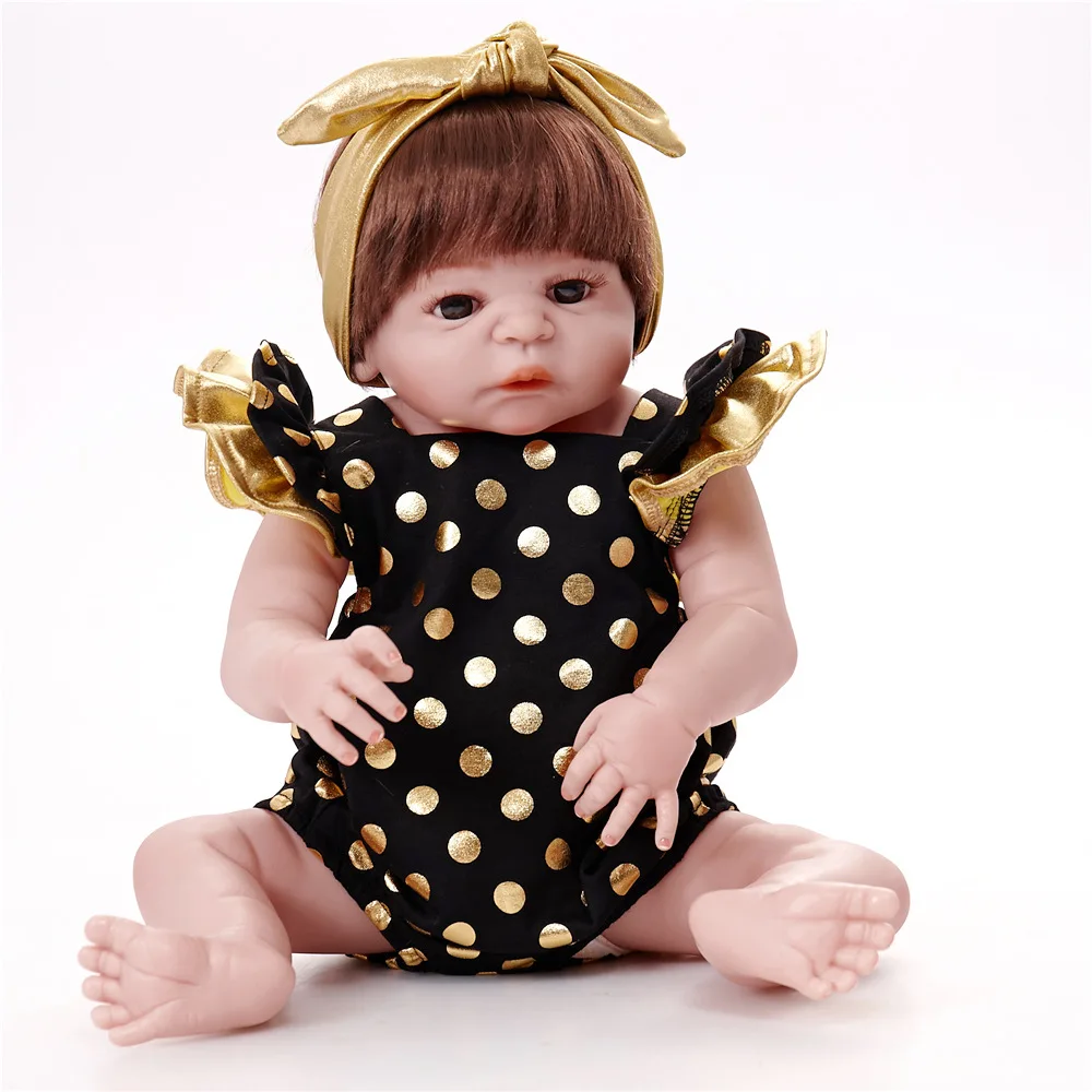 Новое поступление 55 см мягкие силиконовые куклы Reborn Baby Реалистичная кукла Пупс 22