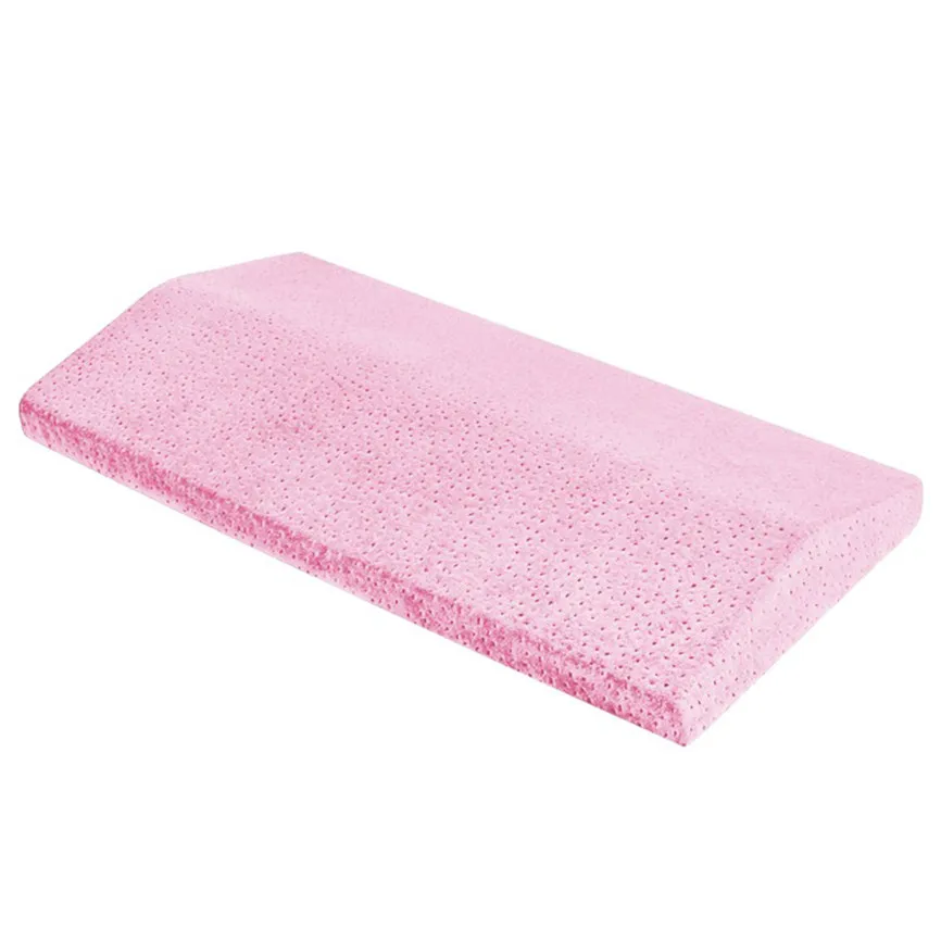 Pink Пена памяти поясничная поддержка клиновидная Подушка Кровать Подушка Спящая нога высота для стула подушки для сиденья автомобиля облегчение боли M#1 - Цвет: Pink