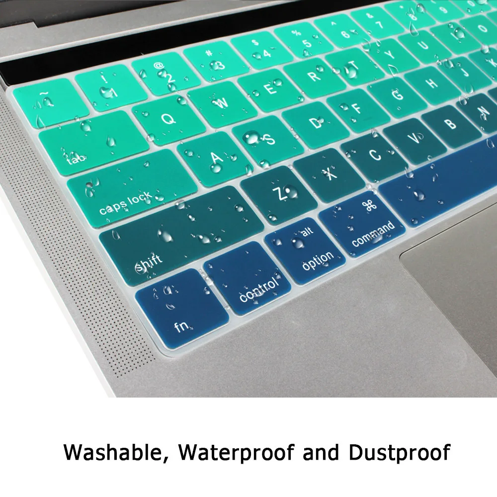 Силиконовый чехол Redlai для MacBook Pro 13 15 с сенсорной панелью градиентными цветами