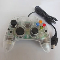 transparent wired gamepad joystick game controller for xbox