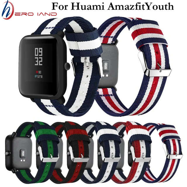 Сменные цветные ремешки 20 мм для Xiaomi Huami AMAZFT Bip BIT PACE Lite Молодежные Смарт часы