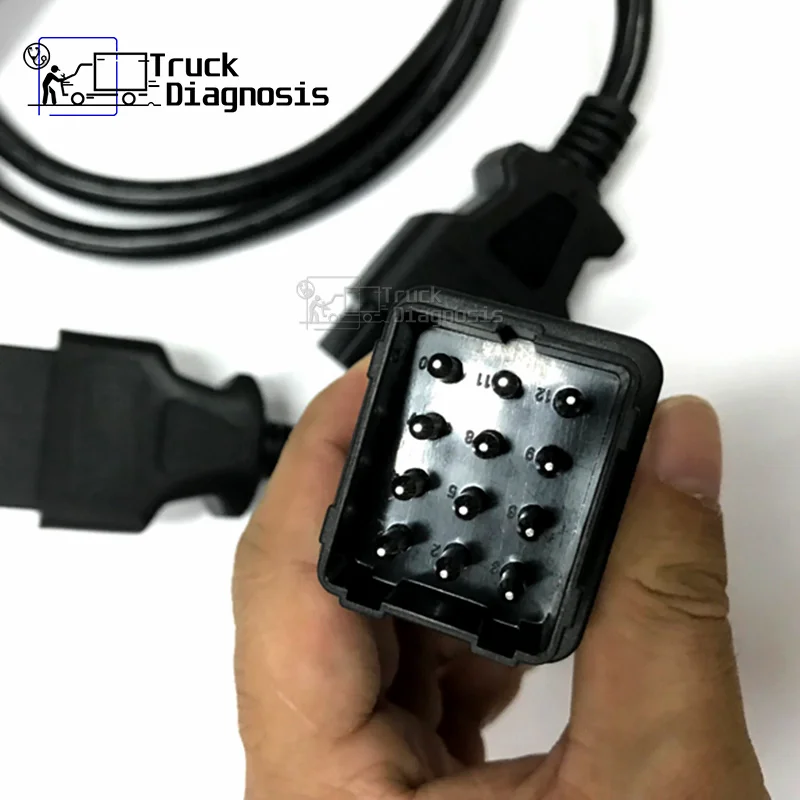 Vocom 12 контактный кабель с vocom 88890304 OBD2 для VOLVO 88890030 инструмент диагностики тяжелых