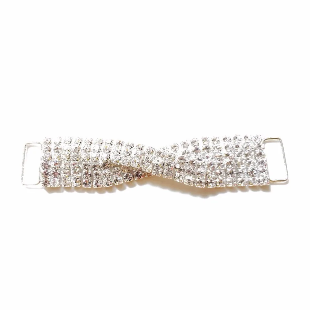 Хит! 10 шт Длинные горный хрусталь Соединительные элементы для бикини/Пряжка