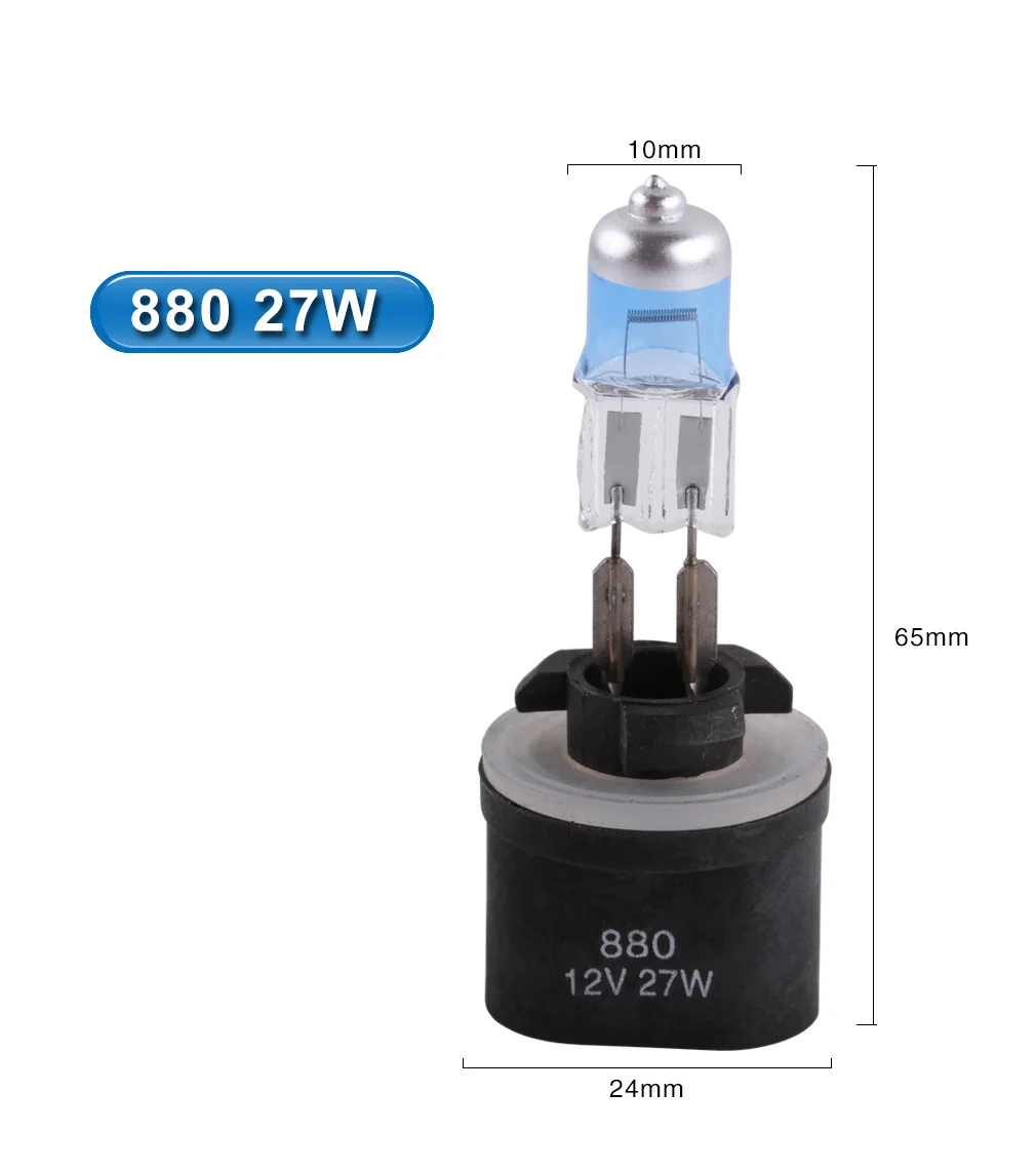 2 шт. H8 12 в 35 Вт H27 880 881 галогенные Автомобильные фары лампы 894 H27W h27w/1 h27w/2