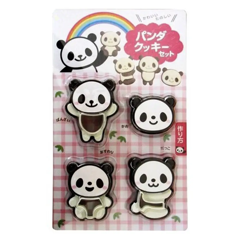 4 шт./компл. панда сэндвич печенья Резак прессформы хлеб торт Кондитерская Форма