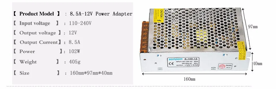 16.7A 200W 10A 15A 20A 30A AC110V-240V к DC12V переключатель адаптер питания трансформатор DC адаптер для SMD светодиодные ленты светильник - Цвет: 16.7A 200W