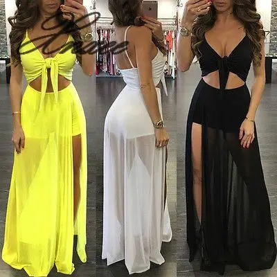 Женское летнее длинное платье-макси в стиле бохо вечерние пляжные платья