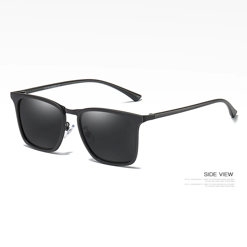 C6 Matte Black SIMPRECT TR90 поляризационные солнцезащитные очки мужские UV400 Высокое качество квадратные солнцезащитные очки ретро антибликовые водительские солнцезащитные очки для мужчин - Цвет линз: C6 Matte Black