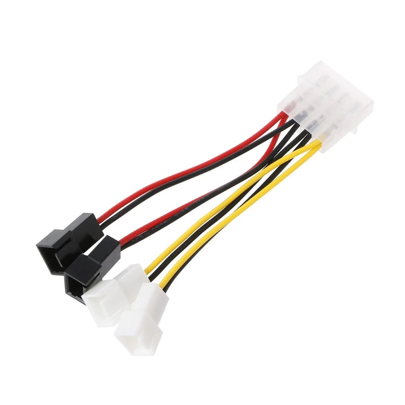 IDE Molex 4 контактный к 4X 3 TX3 чехол охлаждающий вентилятор адаптер питания конвертер