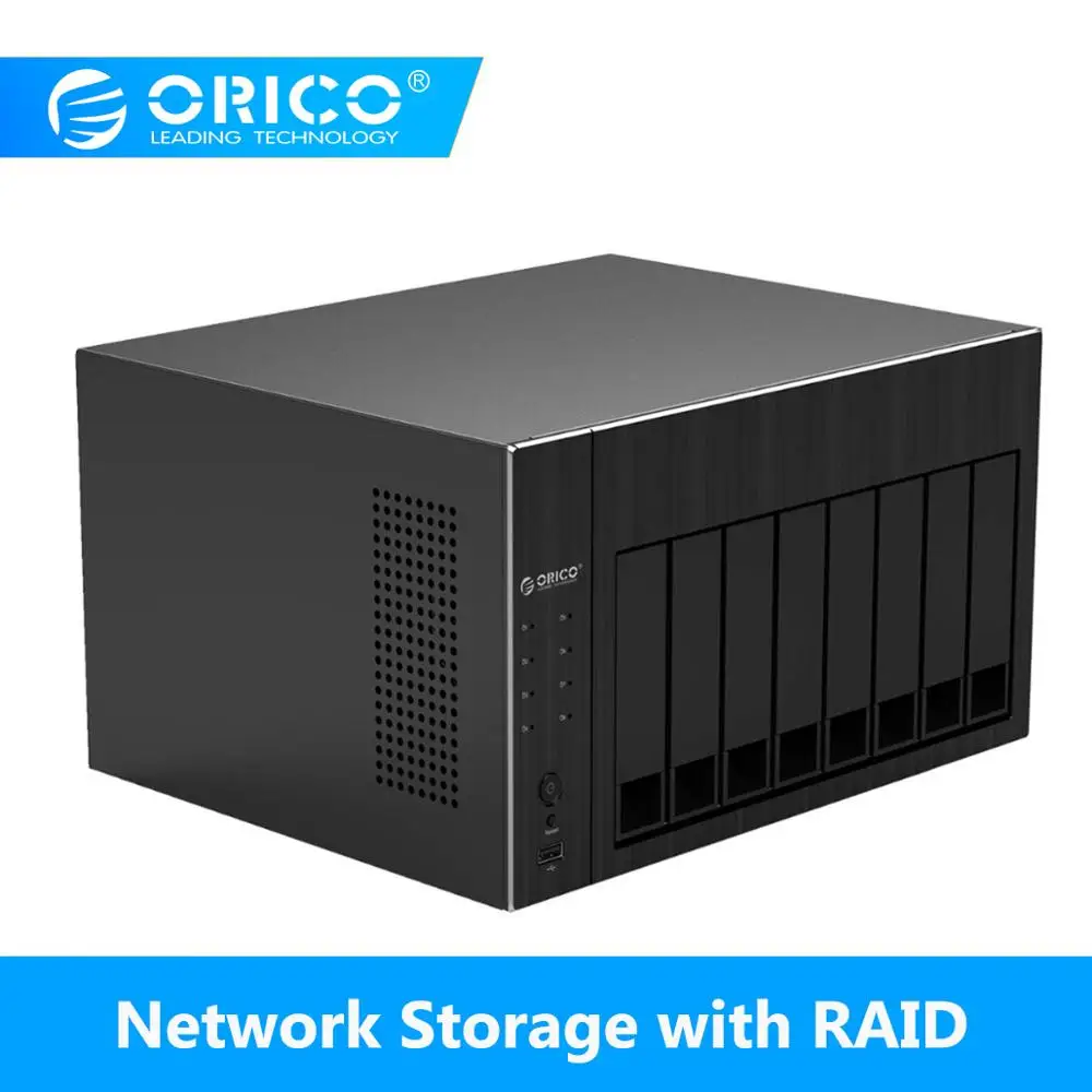ORICO корпус жесткого диска с Raid 2 5/3 5 дюймов 8-Bay сети подключены хранения 12 ТБ
