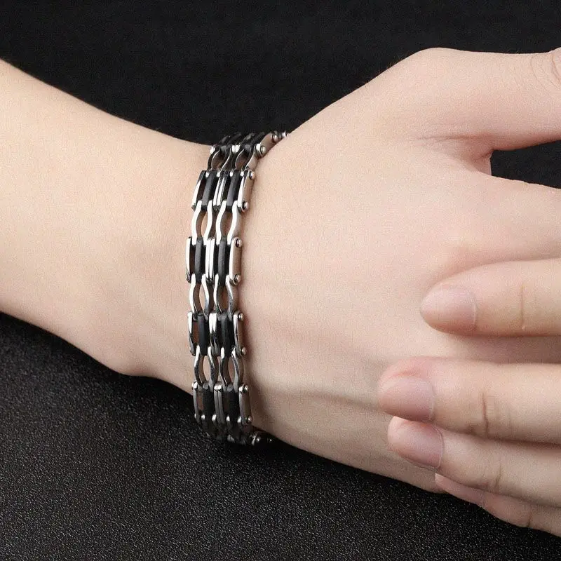 Модный браслет мужские ювелирные изделия Pulseira Masculina из нержавеющей стали