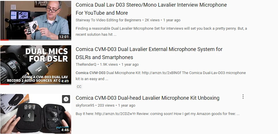 Comica CVM-D03 двойной петличный нагрудный микрофон с моно/стерео клип-на интервью микрофон для камер Видеокамеры и смартфонов