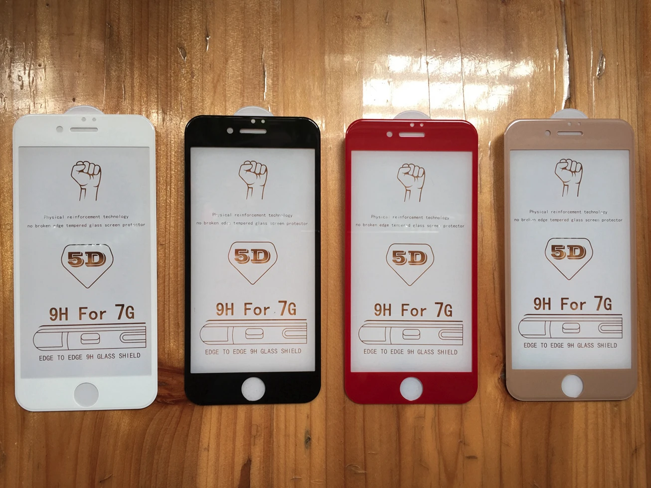 100 шт. Новый 5D закаленное стекло для iPhone 6 s/6 S Plus + анти-шок защита экрана фильм