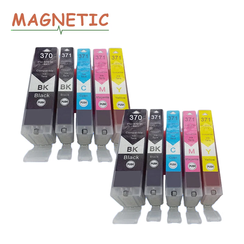 10 шт. для canon PGI370 PGI 370 совместимый чернильный картридж Canon PIXUS MG5730/MG6930/MG7730F/MG7730