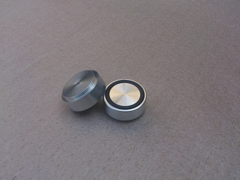 

4PCS Silver / Black Aluminum Machine Feet Amplifier / Speaker Rack Foot Diameter: 39mm high: 17mm ZJ-1