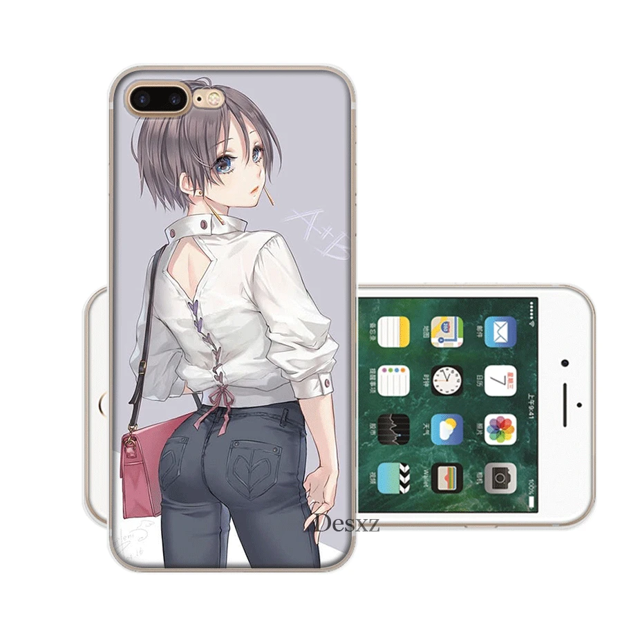 Чехол Desxz Comic Pretty Girl для iPhone 7 8 6 6s Plus 11 Pro X XR XS Max 5 5S SE |