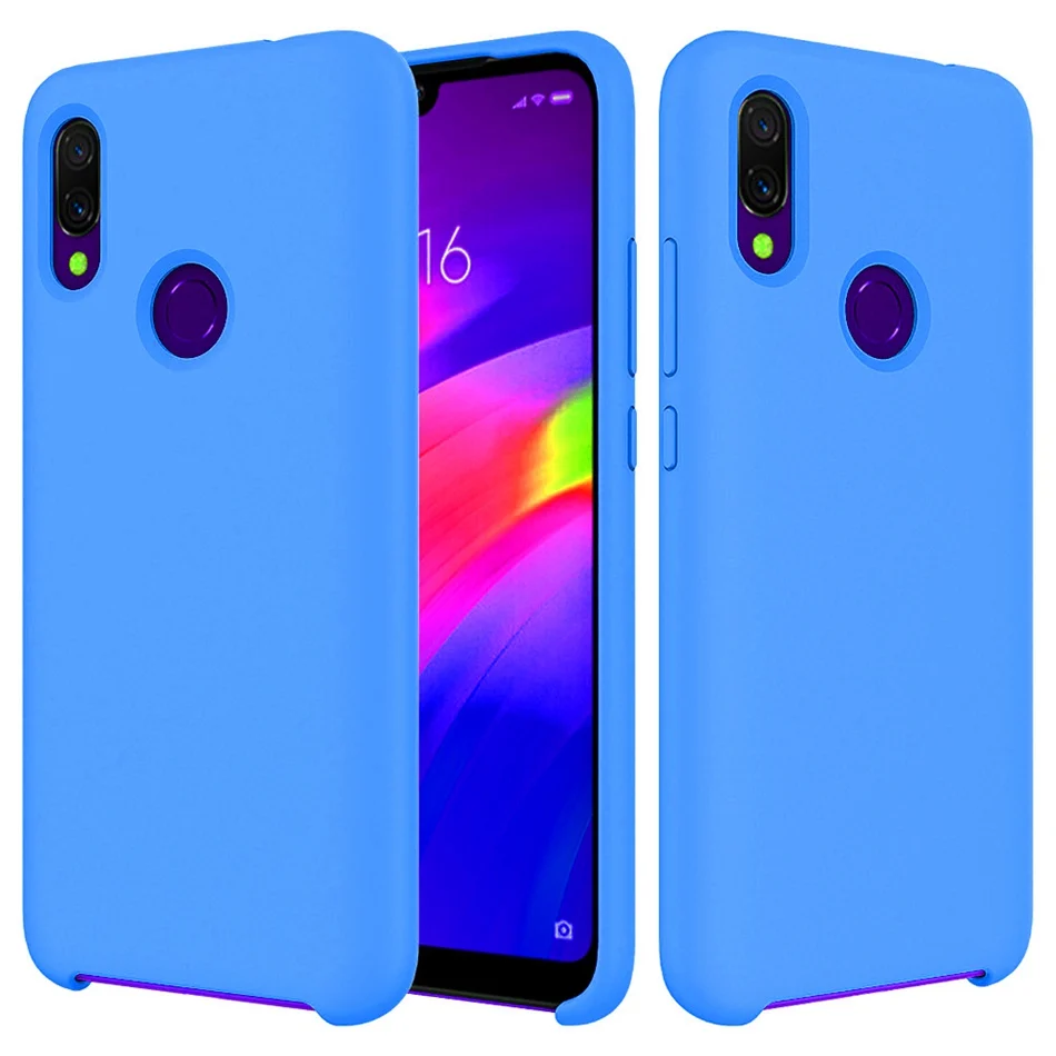 blue Для huawei P Smart Z Y9 Nova 4 3i 5i 5 Pro жидкий силиконовый чехол для Honor 20 8x10 Lite шелковистый мягкий сенсорный Чехол - Цвет: blue