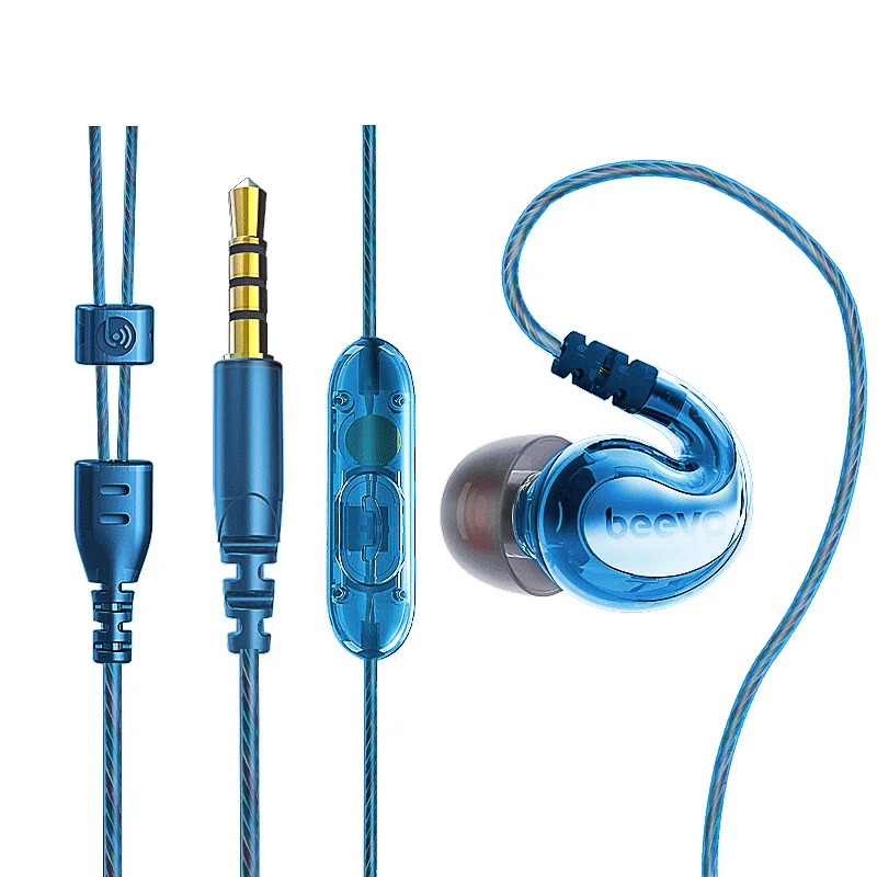 Beevo Бег Спорт Наушники Hi Fi наушники 3 5 мм In ear DJ тяжелый сабвуфер вкладыши с